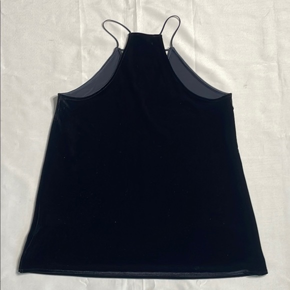 EXPRESS Elegant Black Criss Cross Velvet Top - Picture 10 of 10
